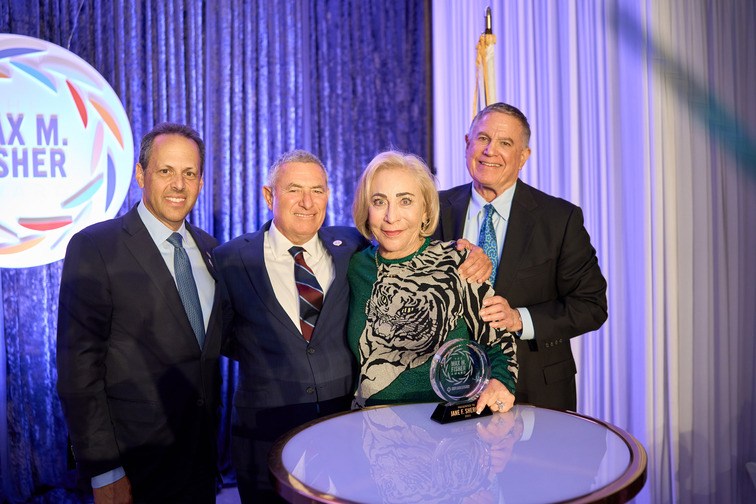 Mark Wilf, Doron Almog, Jane Sherman and Larry Jackier at the event