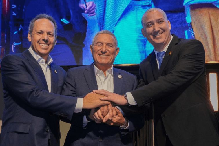 Jewish Agency leadership (left to right): Chairman of the Board of Governors Mark Wilf; Chairman of the Executive Maj. Gen. (res.) Doron Almog and Yehuda Setton at The Jewish Agency Board of Governors meeting this fall